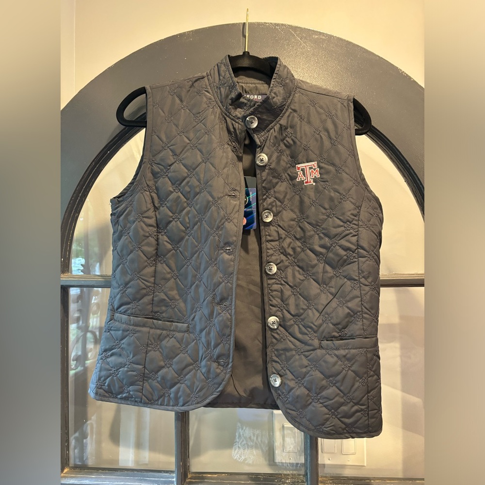 Black Texas A&M Quilted Vest